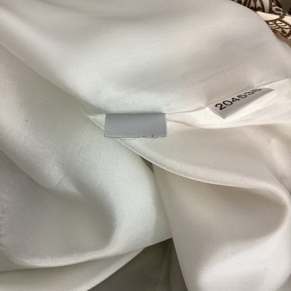 LOFT Brown Print Pleated A-Line Skirt Lined Size 4 Vintage Inspired - Picture 7 of 7